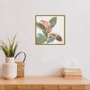 16" x 16" Pink Ficus I by Asia Jensen Framed Canvas Wall Art - Amanti Art: Modern Style, Botanical Lithograph, Gold Frame - 4 of 4