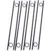 VisioGear Tent Accessories, 8pcs Stake with Loop, 18" Tall Tent Canopy Ground Stakes with Angled Ends for Campsites and Canopies, Black, 18"*1.8"*0.4" - 3 of 4