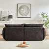 Mocamel MH88" Spacious Chenille Triple Sectional Sofa with Pillows, Padded for Comfort - 2 of 4