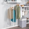 Garment Bag - Clear Hanging Closet Organizer - Durable Zippered Cover with Rod Protects Dresses, Suits, and Jackets from Dust and Moist - 4 of 4