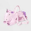 Girls' Unicorn Shaped Duffel Bag - Cat & Jack™ Pink - 2 of 4