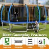 NAYSAYE Trampoline Outdoor Rectangular Trampoline with Safety Enclosure Net for Kids and Adults, Blue, 96.00"*107.87"*264.55" - 4 of 4