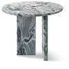 PAGED Modern Luxury Natural Marble Round Coffee Table for Living Room,Stylish Desigh Real Marble Center Table Tea Table End Table - 3 of 4