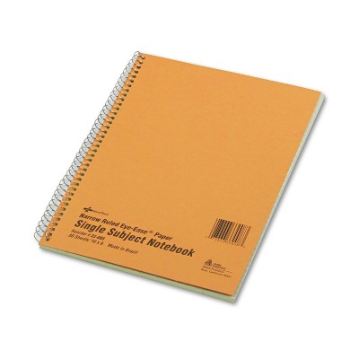National Subject Wirebound Notebook Narrow/Margin Rule 8 x 10 Green 80 Sheets 33008