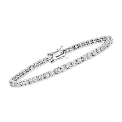 Ross-Simons 5.50 ct. t.w. Moissanite Tennis Bracelet in Sterling Silver Size 7