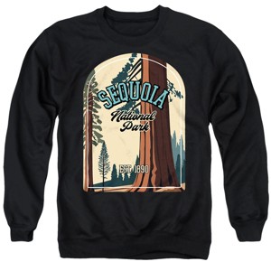 Men's Sequoia National Park Illustrated Landscape Crewneck Sweatshirt - 1 of 4