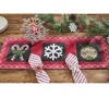 Park Designs Candycanes And Snowflakes Table Runner 13" X 36" - 2 of 4