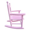 Infurnic Patio Accent Chairs, Outdoor Rocking Chairs with High Back Support, All Weather Resistant for Patio Lawn Backyard, Pink, 14.2"*18.9"*22.44" - 3 of 4