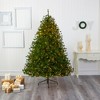 Nearly Natural 7-ft Colorado Mountain Pine Artificial Christmas Tree with 450 Clear Lights, 1453 Bendable Branches and Pine Cones - 4 of 4
