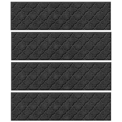 WaterHog 8.5"x30" Set of 4 Cordova Indoor/Outdoor Stair Treads Door Mats