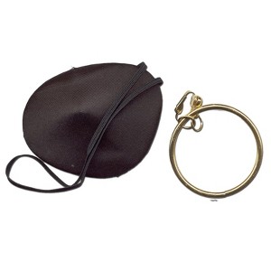 Forum Novelties Men's Earring and Eye Patch Pirate Set - 1 of 1