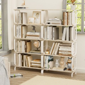 NicBex Bookcases for Living Room 5 Tier Large Bookcase Open Bookshelf Vintage Industrial Style Bookshelf with Metal Frame - 1 of 4
