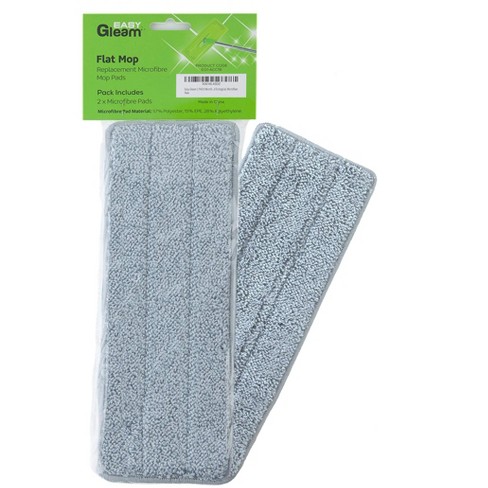 Easy Gleam Ultra Pad Non-scratch Microfiber Washable And Reusable Refill Mop  Pad, 2 Pack, Grey : Target