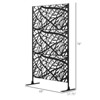 DSVIMOY Decorative Outdoor Privacy Screen, Outdoor Divider for Climbing Plant Trellis, Fence Panel for Garden, Backyard, Black, 48"*17.75"*78“ - 3 of 4