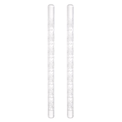 Unique Bargains Acrylic Embossed Non-Stick Round Head Baking Rolling Pins 2 Pcs