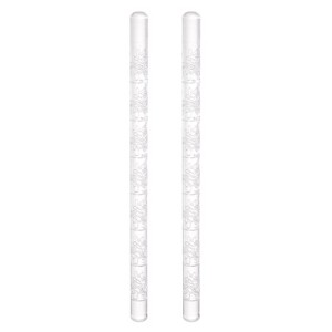 Unique Bargains Acrylic Embossed Non-Stick Round Head Baking Rolling Pins 2 Pcs - 1 of 3