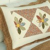 Slickblue 100% Cotton 3-Piece Quilt Set, Vermicelli-Quilted, Floral Patchwork, Full/Queen Size, 3 Designs - 3 of 4