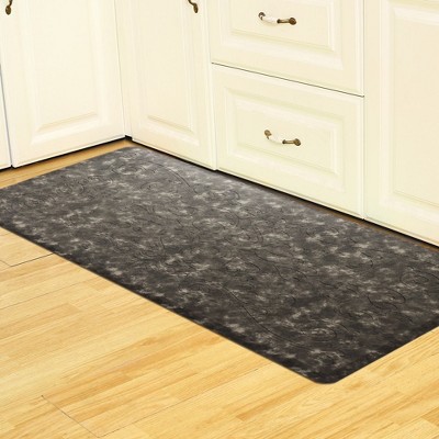 Gray Medallion Embossed Anti-Fatigue Cushioned Floor Mat
