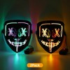Garvee 2Pack Light up Mask LED Mask-Scary Masks, Glow Neon Mask Costume Mask with 3 Lighting Modes - 4 of 4