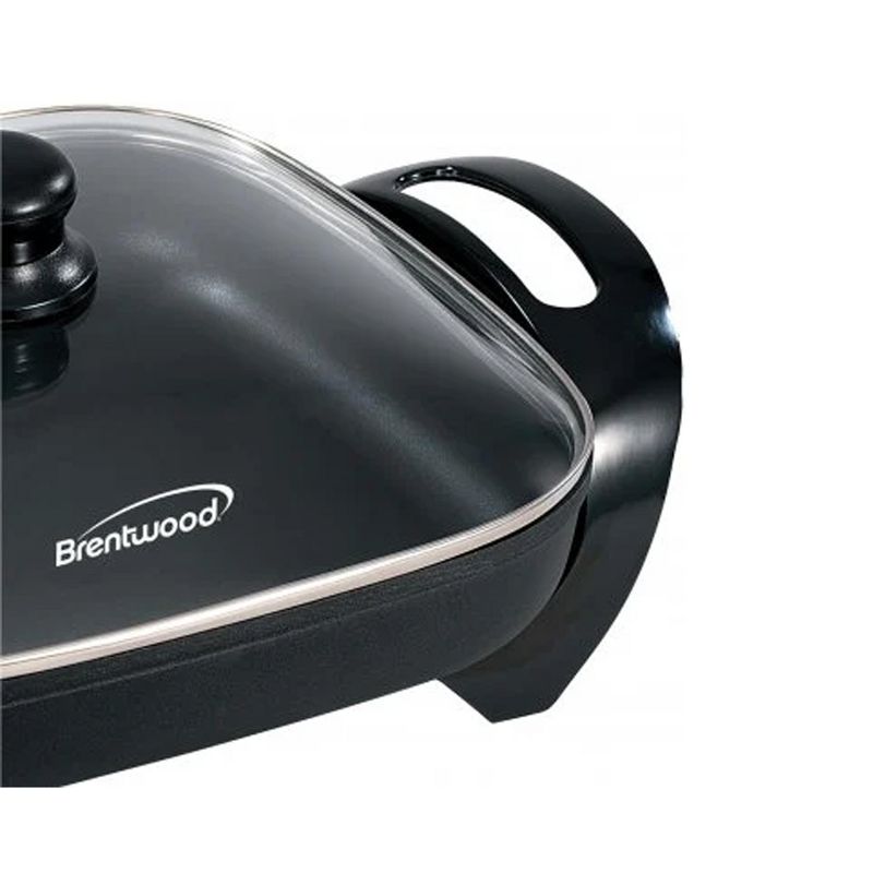 Brentwood 12 in. Electric Skillet with Glass Lid, 4 of 7