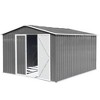 10x8 FT Outdoor Metal Garden Shed, Galvanized Steel Large Storage Sheds with Lockable Doors, Weatherproof Tool House - 4 of 4