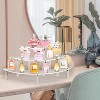 Wikineon Acrylic Risers Display Stand - 3 Tier Clear Step Display Riser- Half Moon Cupcake Dessert Stand for Display Or Collections - 2 of 4