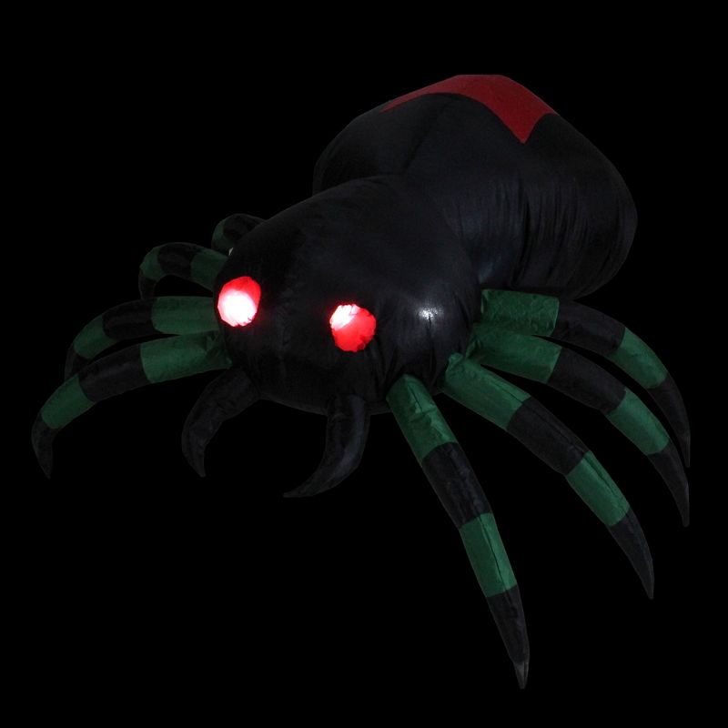 Northlight 3.5' Lighted Inflatable Halloween Spider Outdoor Yard Decoration, 2 of 4