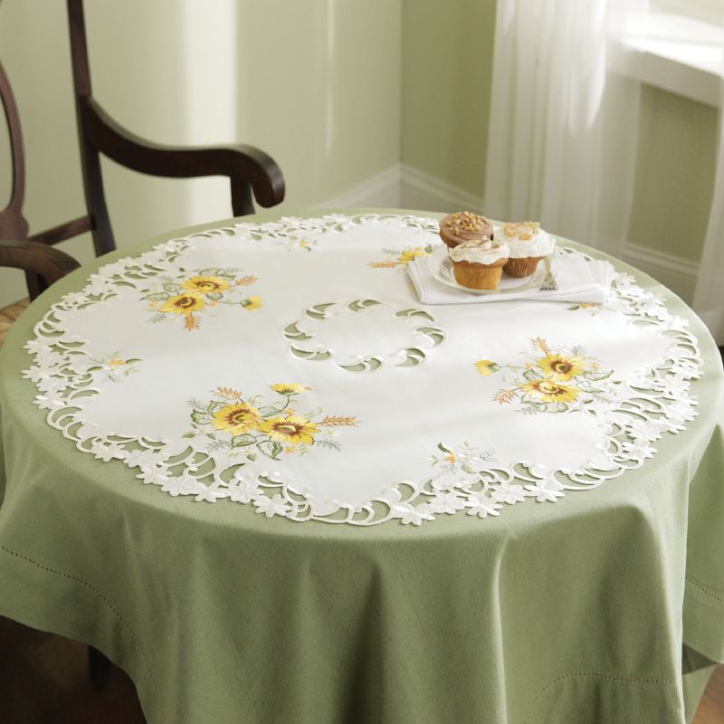 Collections Etc Sunflower Decorative Table Linens, 2 of 4