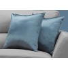 Monarch Specialties Pillows Set Of 2 18 X 18 Square Insert Included Decorative Throw Accent Sofa Couch Bedroom Polyester Hypoallergenic Blue Modern - 4 of 4