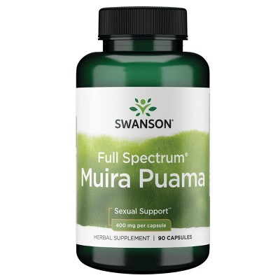 Swanson Herbal Supplements Full Spectrum Muira Puama 400 mg Capsule 90ct.
