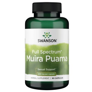 Swanson Herbal Supplements Full Spectrum Muira Puama 400 mg Capsule 90ct. - 1 of 2