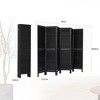 NicBex 67.00" H Room Divider Modern Folding Privacy Screen with Wood Legs for Home & Office - 3 of 4