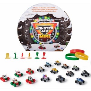 Monster Jam Mini Holiday Advent Calendar, 24 Days of Mini Monster Trucks and Accessories, 1:87 Scale, Kids Toys for Boys and Girls Ages 3 and up - 1 of 4