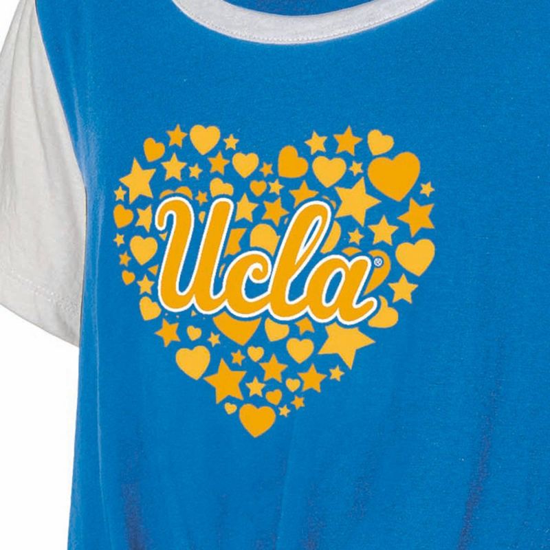 NCAA UCLA Bruins Girls&#39; White Tie T-Shirt, 3 of 4