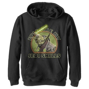 Boy's Star Wars: The Clone Wars Yoda Epic Are My Jedi Skills Pull Over Hoodie - 1 of 3
