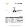 Concord Fans Centurion Ceiling Fan 52" Stainless Steel, 3-Speed Pull Chain - 3 of 3