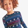 Primary Kids Organic Long Sleeve Pj Top In Holiday Prints - 2 of 4