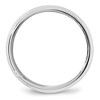 Black Bow Jewelry 7mm 14K White or Yellow Gold Beveled Edge Comfort Fit Band - 2 of 4