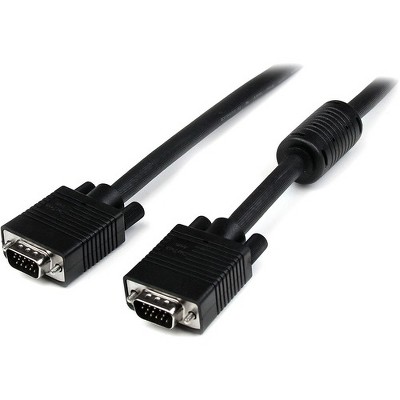 StarTech.com 10ft Coax High Res Monitor VGA Cable HD15 M/M - HD-15 Male VGA - HD-15 Male VGA - 10ft - Black