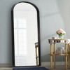 Dovelina Metal Framed Arched Wall Mirror Full Length Mirror Leaning Mirror Large Mirror - 3 of 4