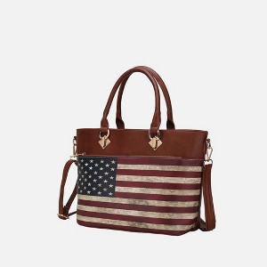 MKF Collection Lilian Vegan Leather Women’s FLAG Tote Bag by Mia K - 1 of 4