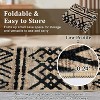 Washable Area Rug for Living Room Bedroom Guest Room Dining Room, Low Pile Soft Striped Carpet, Non-Slip Non Shedding Stain Resistant Foldable Mat - 2 of 4