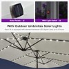 PURPLE LEAF 14ft Patio Market Umbrella and Base Double-Sided Rectangle Outdoor Table Sun Umbrellas with Crank - 3 of 4