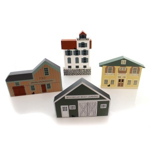 Cat's Meow Village 6.0 Inch Nautical Series Set/4 Retired Lighthouse Nos Village Buildings - 1 of 4