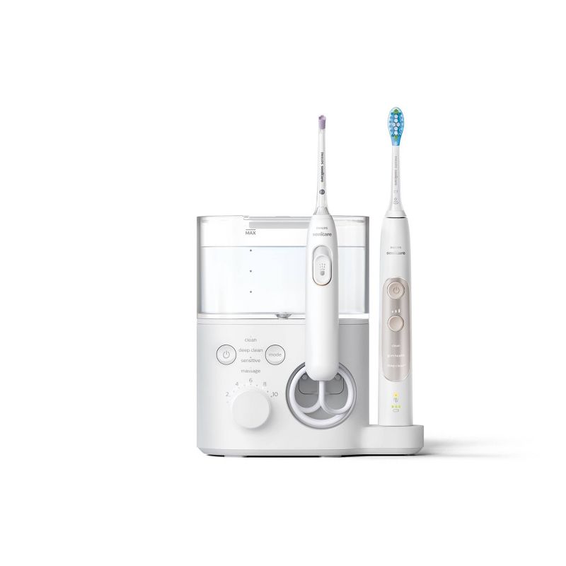 Philips Sonicare Power Flosser &#38; Rechargeable Electric Toothbrush System 7000 - HX3921/40 - White, 1 of 25