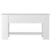 vidaXL Coffee Table High Gloss White 39.8"x19.3"x20.5" Engineered Wood - 4 of 4