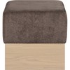 Meridian Furniture,Havre Velour Fur Fabric Ottoman/Stool - 3 of 4