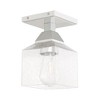 Livex Lighting Aragon 1 - Light Flush Mount in  Polished Chrome - 3 of 4