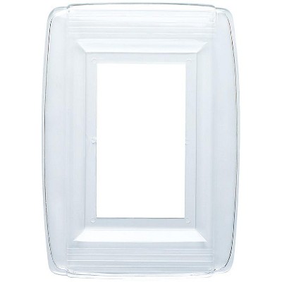 Westinghouse Clear 1 gang Plastic Wall Plate 1 pk