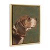 Stupell Industries Traditional Beagle Portrait Black Framed Floater Canvas Wall Art - 3 of 4